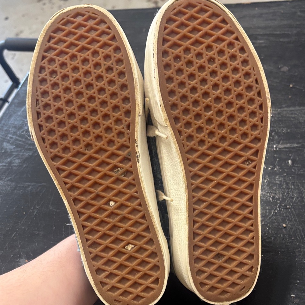 Vans Old Skool Stackform Woven Denim Sneakers Mens 7 Womens 8.5 - Picture 6 of 12